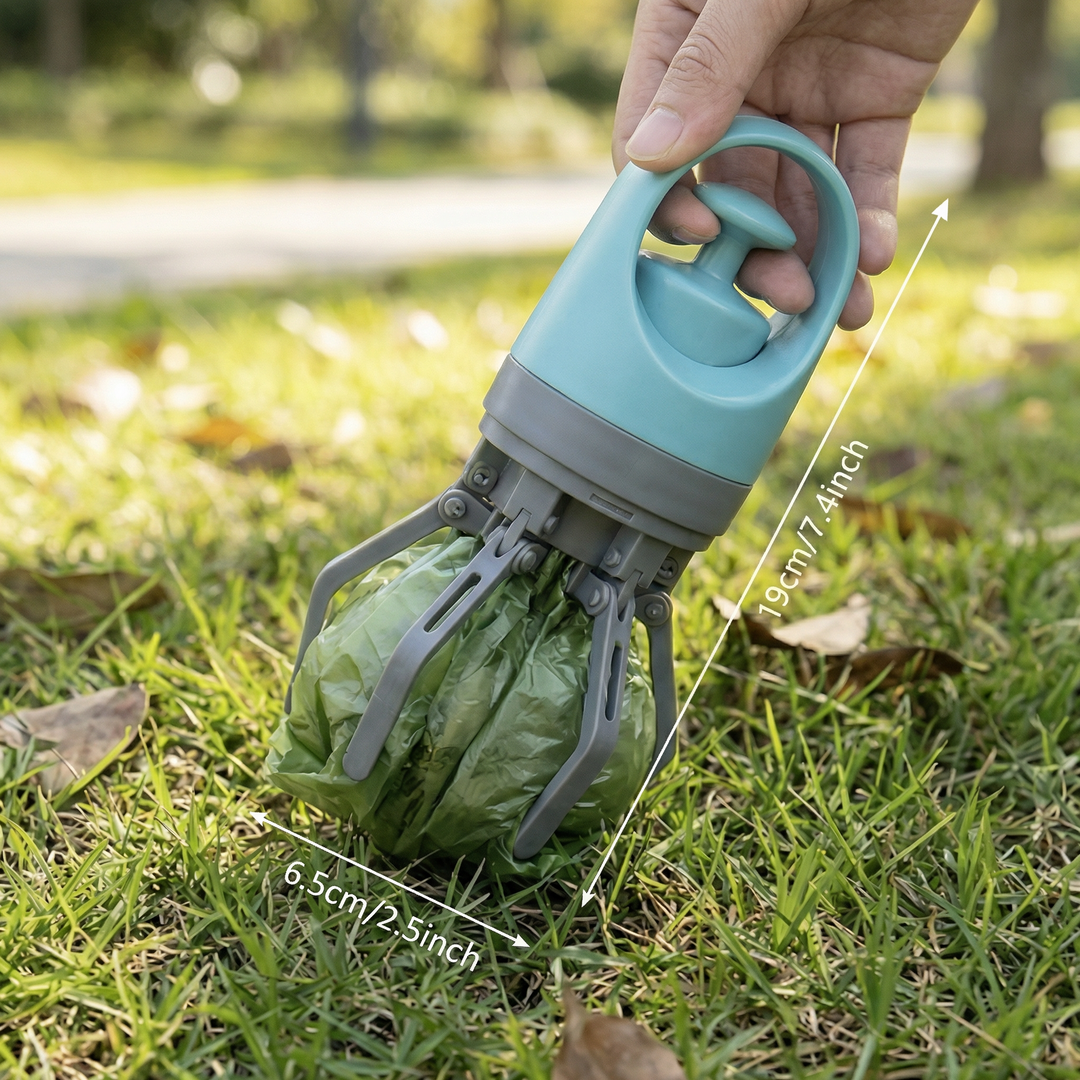 Dog Poop Scooper med poser – Portabel utendørs rengjøringssett Skanto