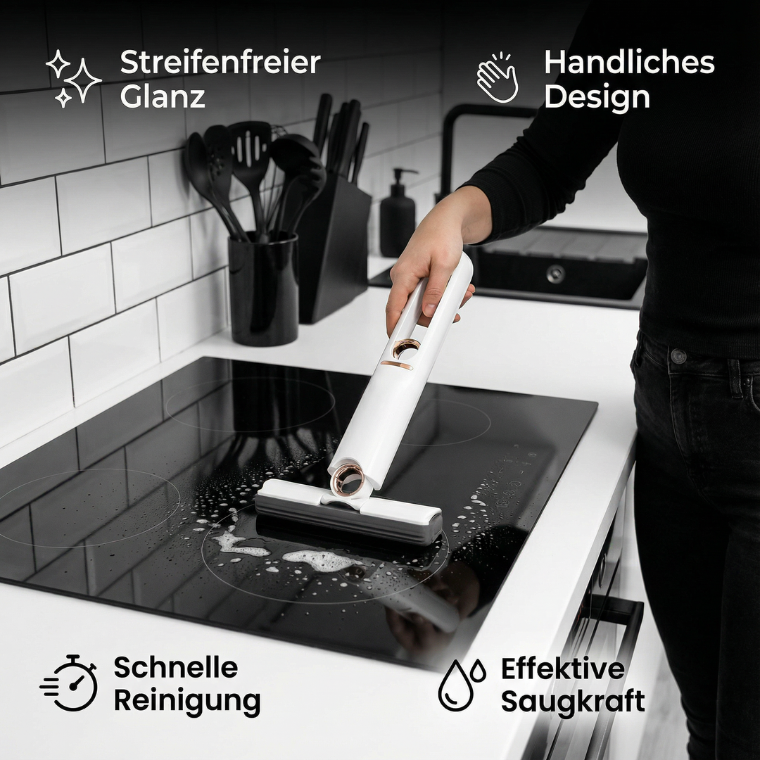 Mini rengjøringsstang med vindusvisker | Skanto