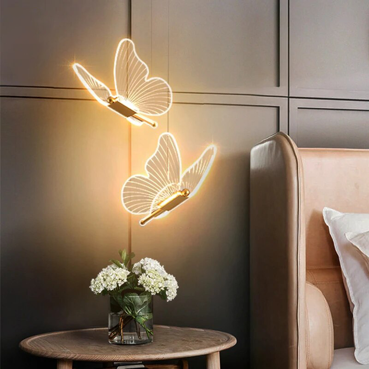 Skanto | Pendellampe Moderne Sommerfugl LED Veggarmatur