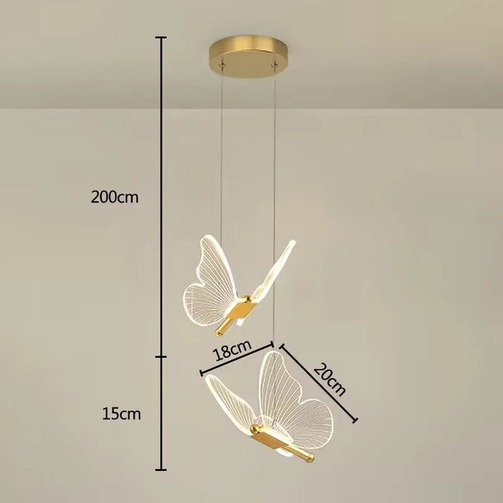 Skanto | Pendellampe Moderne Sommerfugl LED Veggarmatur
