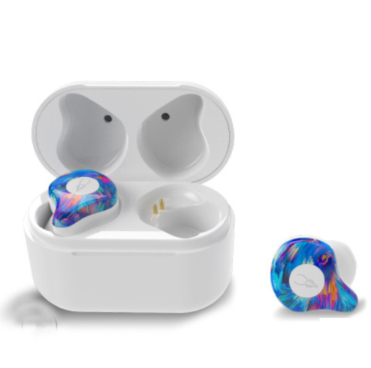 Skanto | Bluetooth 5.0 TWS Ørepropper med Ladeetui, Stereo HiFi Lyd & HD Mikrofon, for Løping, Kjøring & Treningssenter
