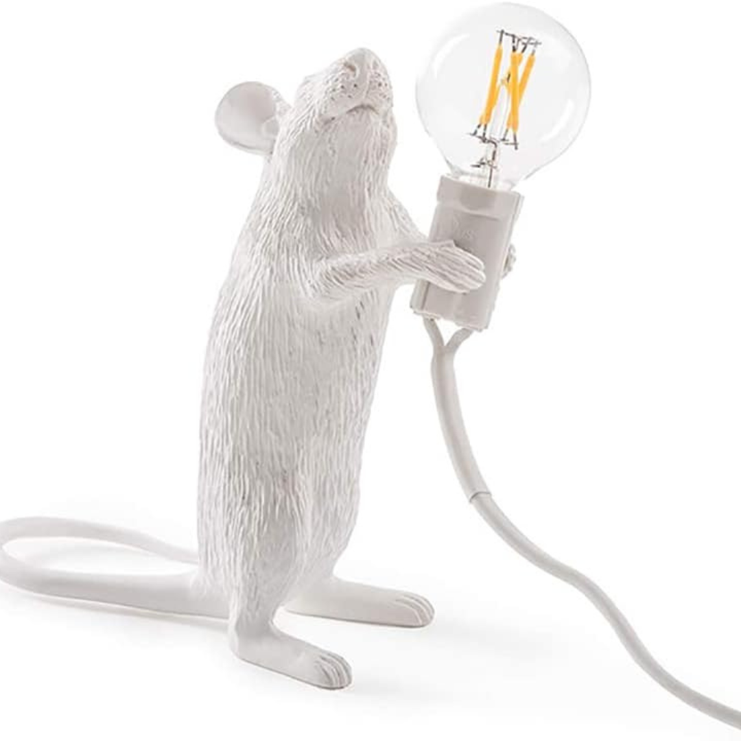 Skanto | LED Harpiks Mus Bordlampe Moderne Belysning
