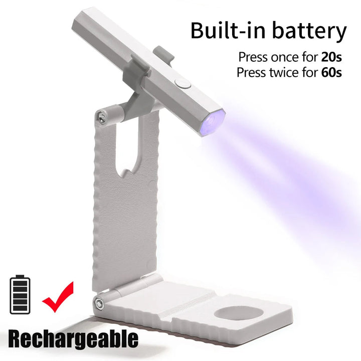 Skanto | Oppladbar UV Neglelamp med Portabel Holder