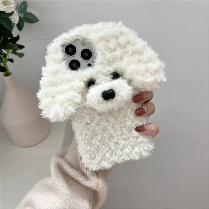 Skanto | Søt Hund Fluffy Snuggly iPhone Etui