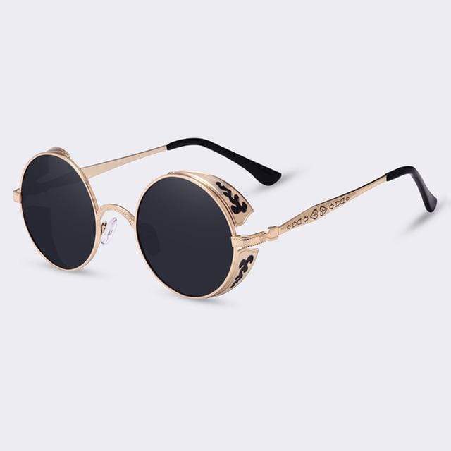 Skanto | Steampunk Vintage Runde Solbriller Limited Edition