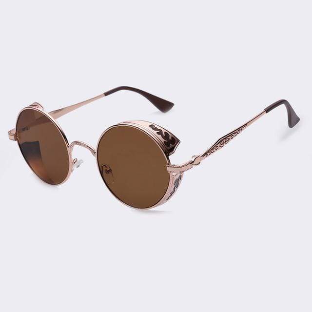 Skanto | Steampunk Vintage Runde Solbriller Limited Edition