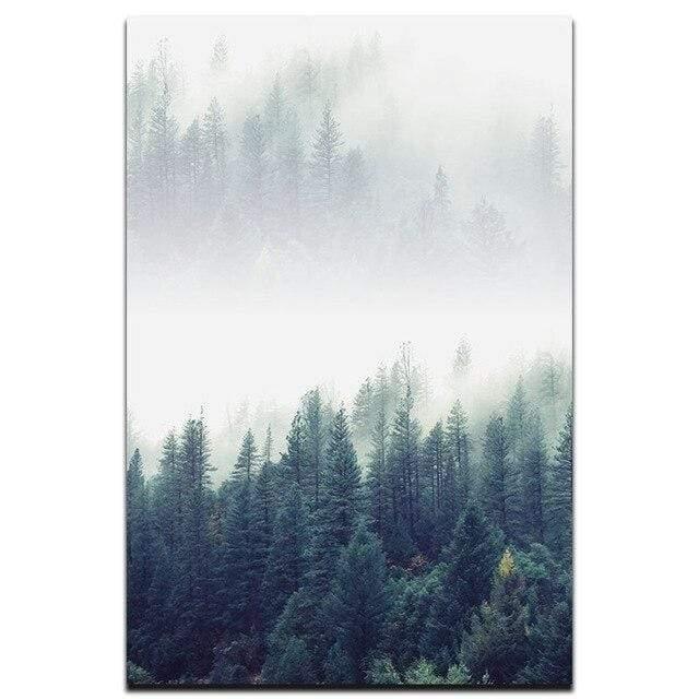 Skanto | 3-delt Nordic Forest Landscape Veggkunst