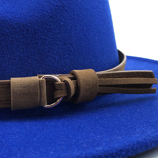 Eridian Fedora Hatt med Lærrem