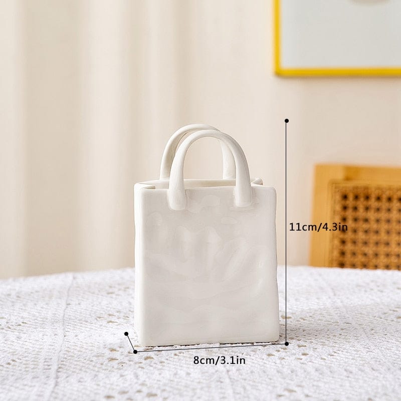 Skanto | Hvit Bag Porselen Vase