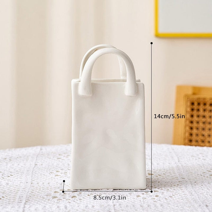 Skanto | Hvit Bag Porselen Vase