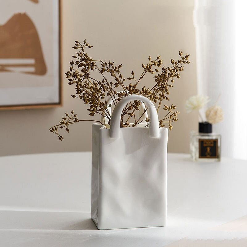 Skanto | Hvit Bag Porselen Vase