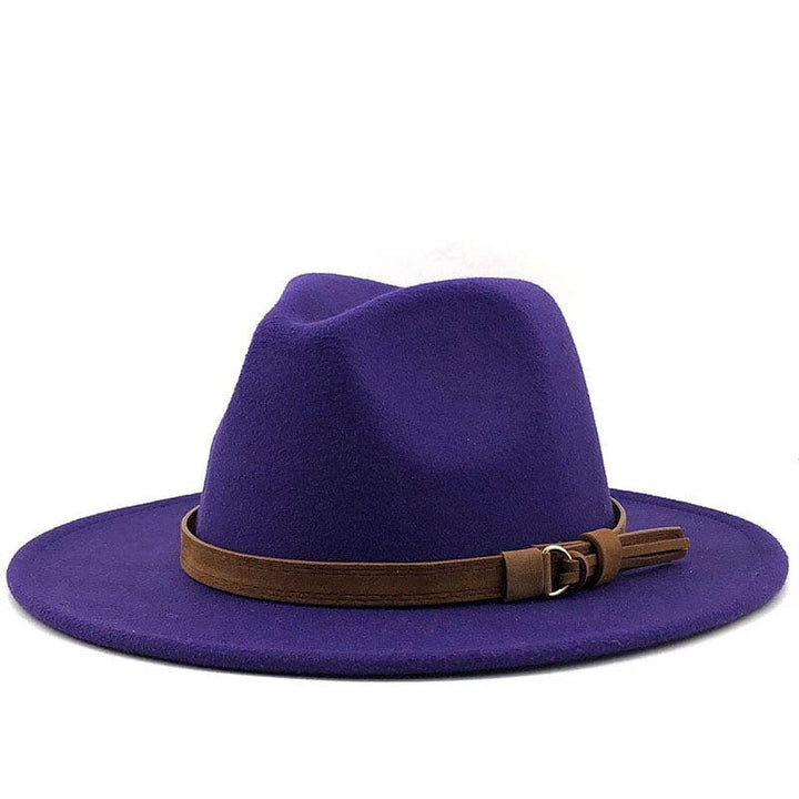 Eridian Fedora Hatt med Lærrem