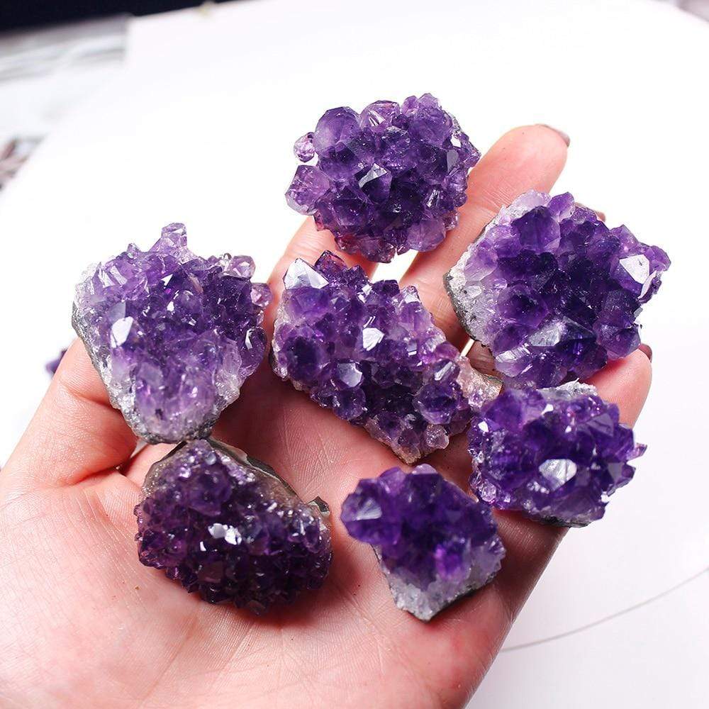 Skanto | Roh-Amethyst-Kvarts-Kristall-Klynge