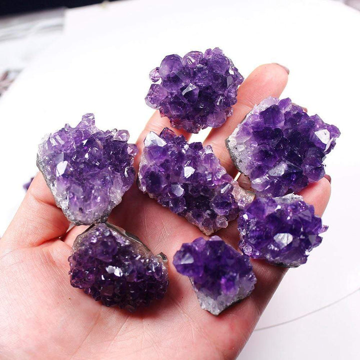 Skanto | Roh-Amethyst-Kvarts-Kristall-Klynge