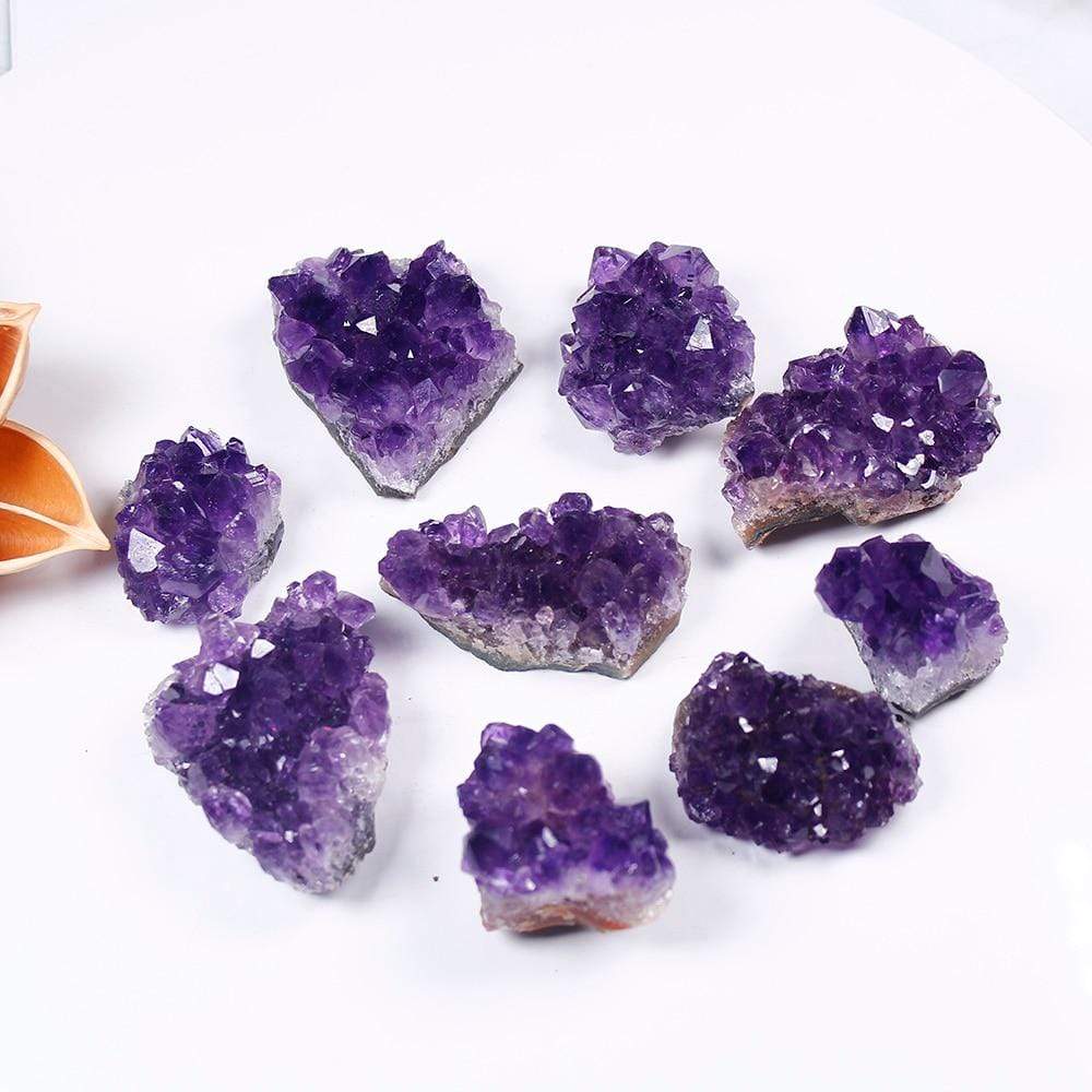 Skanto | Roh-Amethyst-Kvarts-Kristall-Klynge