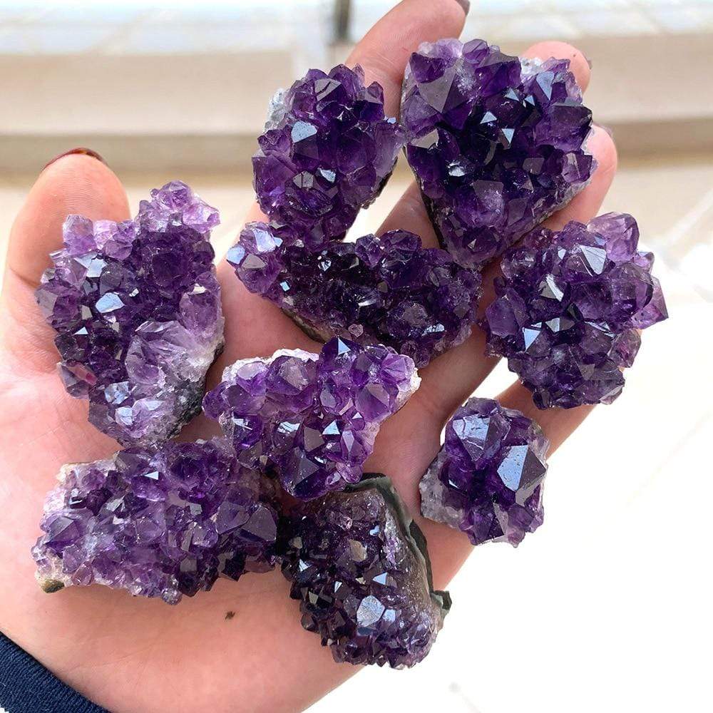 Skanto | Roh-Amethyst-Kvarts-Kristall-Klynge