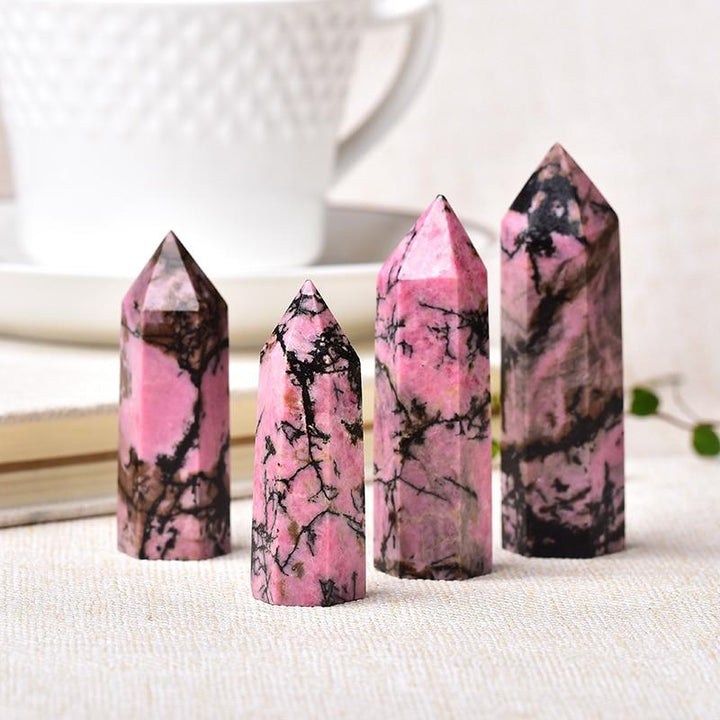 Skanto | Rhodonite Crystal Point Tower