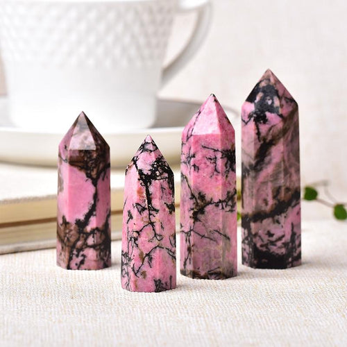 Skanto | Rhodonite Crystal Point Tower