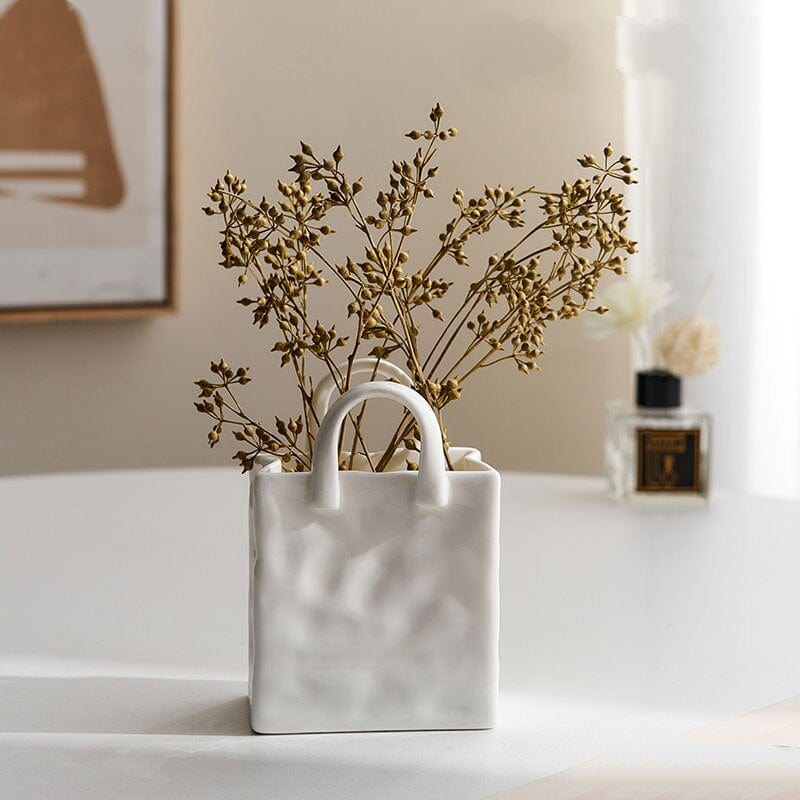Skanto | Hvit Bag Porselen Vase