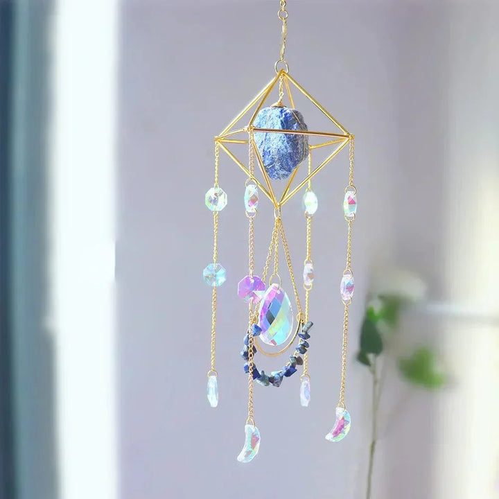 Skanto | AuraBloom Krystall Solfanger | Helende Krystall | Feng Shui Dekorasjon | Positiv Energi for Hjemmet