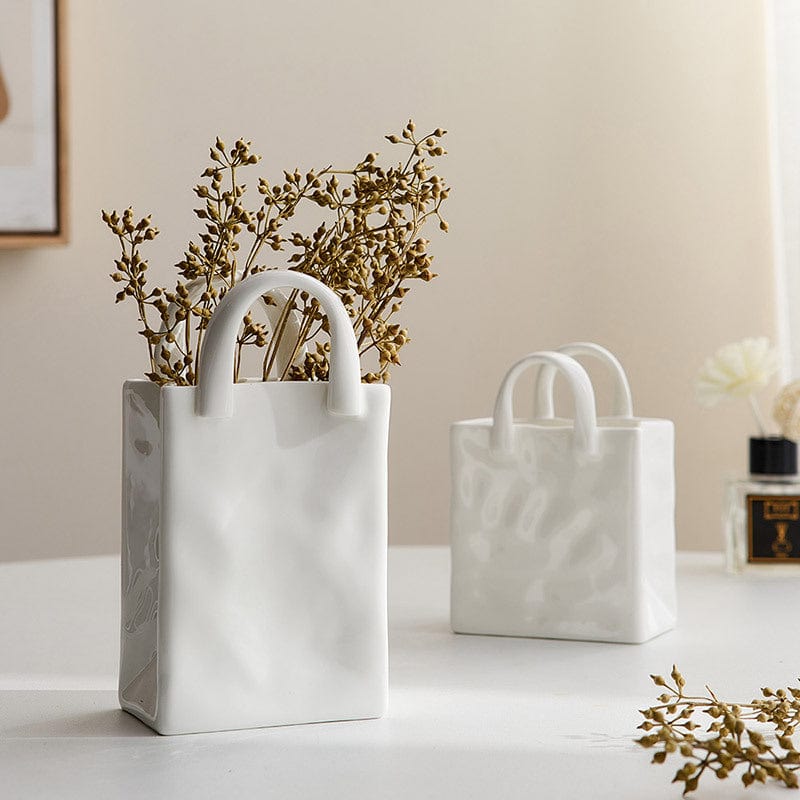 Skanto | Hvit Bag Porselen Vase