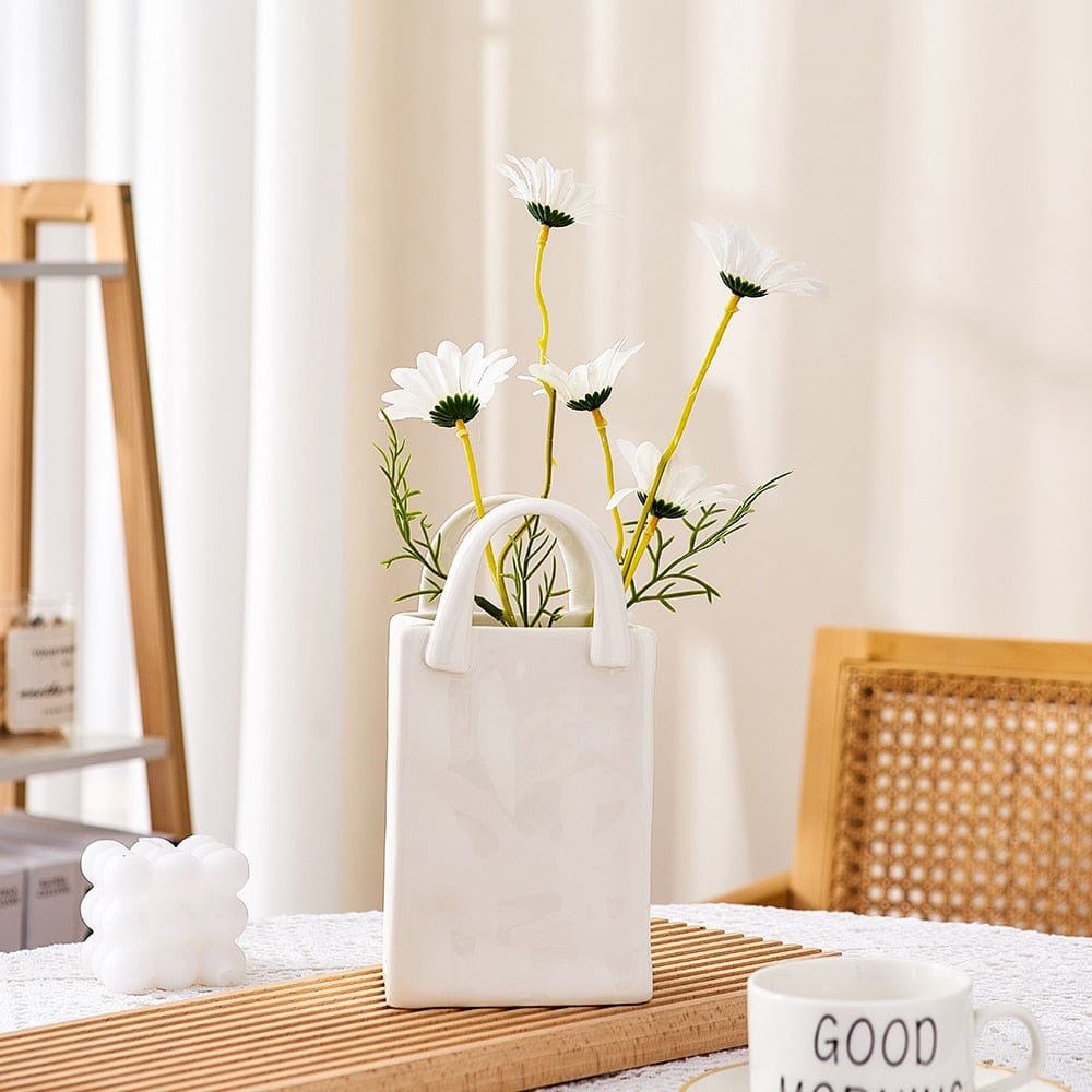 Skanto | Hvit Bag Porselen Vase