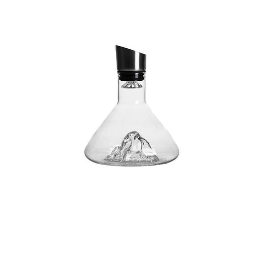 Vin Karaffel Transparent Rask Design Krystall Glass Vin Flaske | Skanto