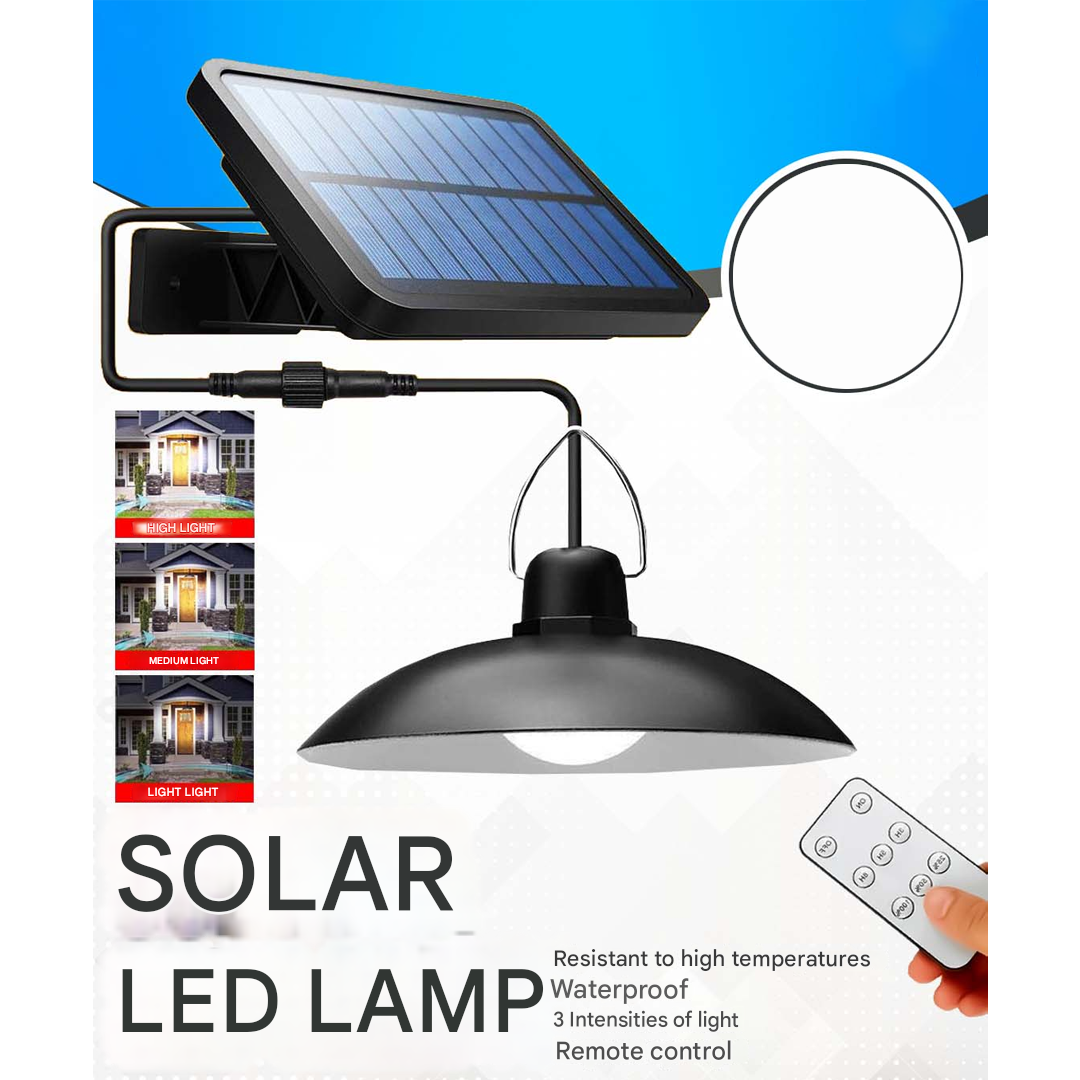 Skanto | Trådløs Solar LED Lampe Sett med Fjernkontroll – TwinRay