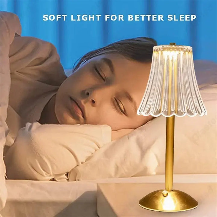 Skanto | Trådlampe med krystalldekor og dimbar belysning - GlamLight
