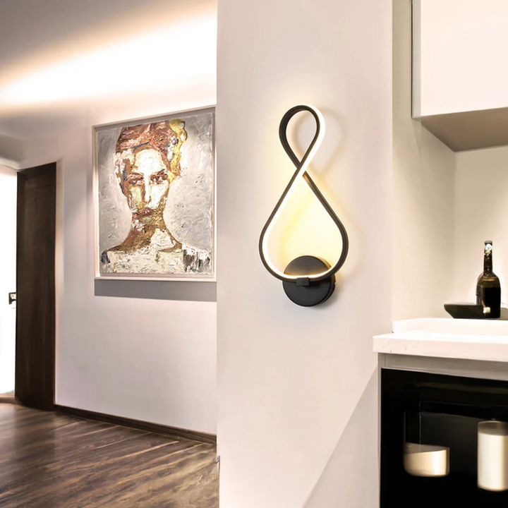 ÉclatHarmonieux – Elegant Vegglampe for en Avslappende Atmosfære Skanto