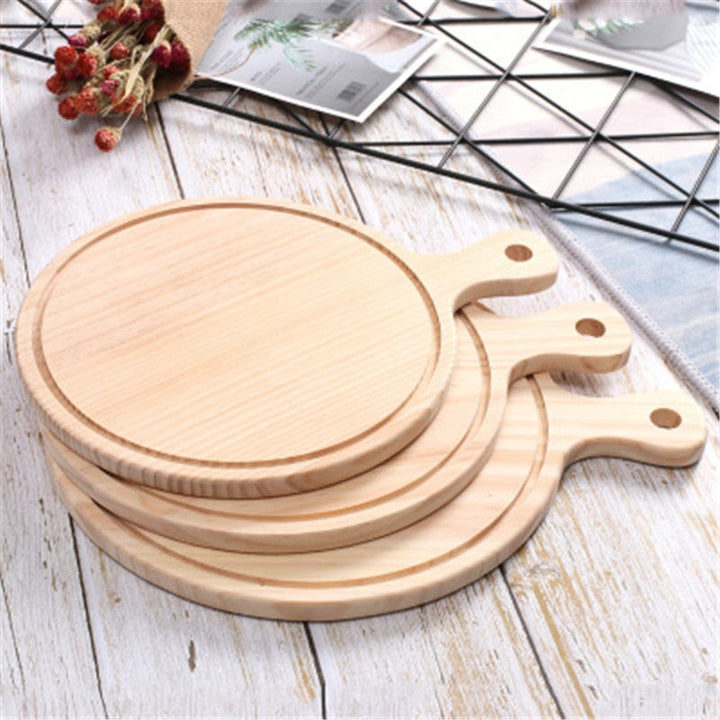 Treet Pizza bord Rund med Hånd Pizza Bakebrett Pizza Bord | Skanto