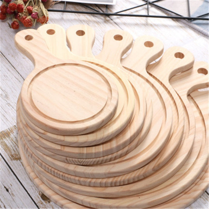 Treet Pizza bord Rund med Hånd Pizza Bakebrett Pizza Bord | Skanto