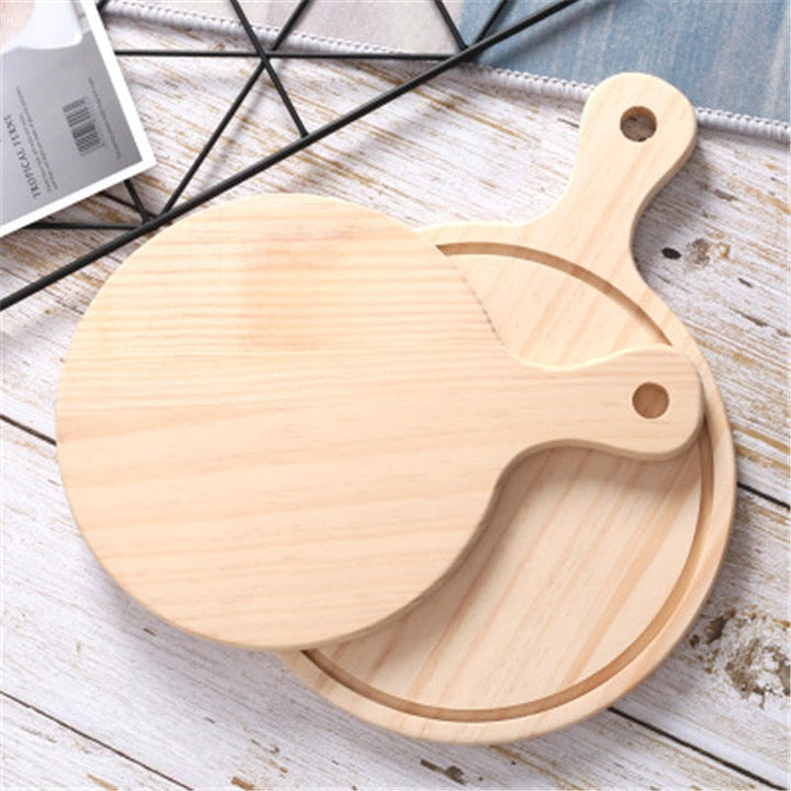 Treet Pizza bord Rund med Hånd Pizza Bakebrett Pizza Bord | Skanto
