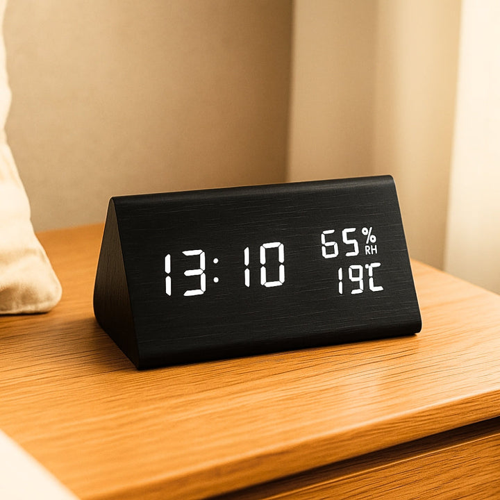 Skanto | Elora Tre LED Vekkerklokke Digital Skjerm