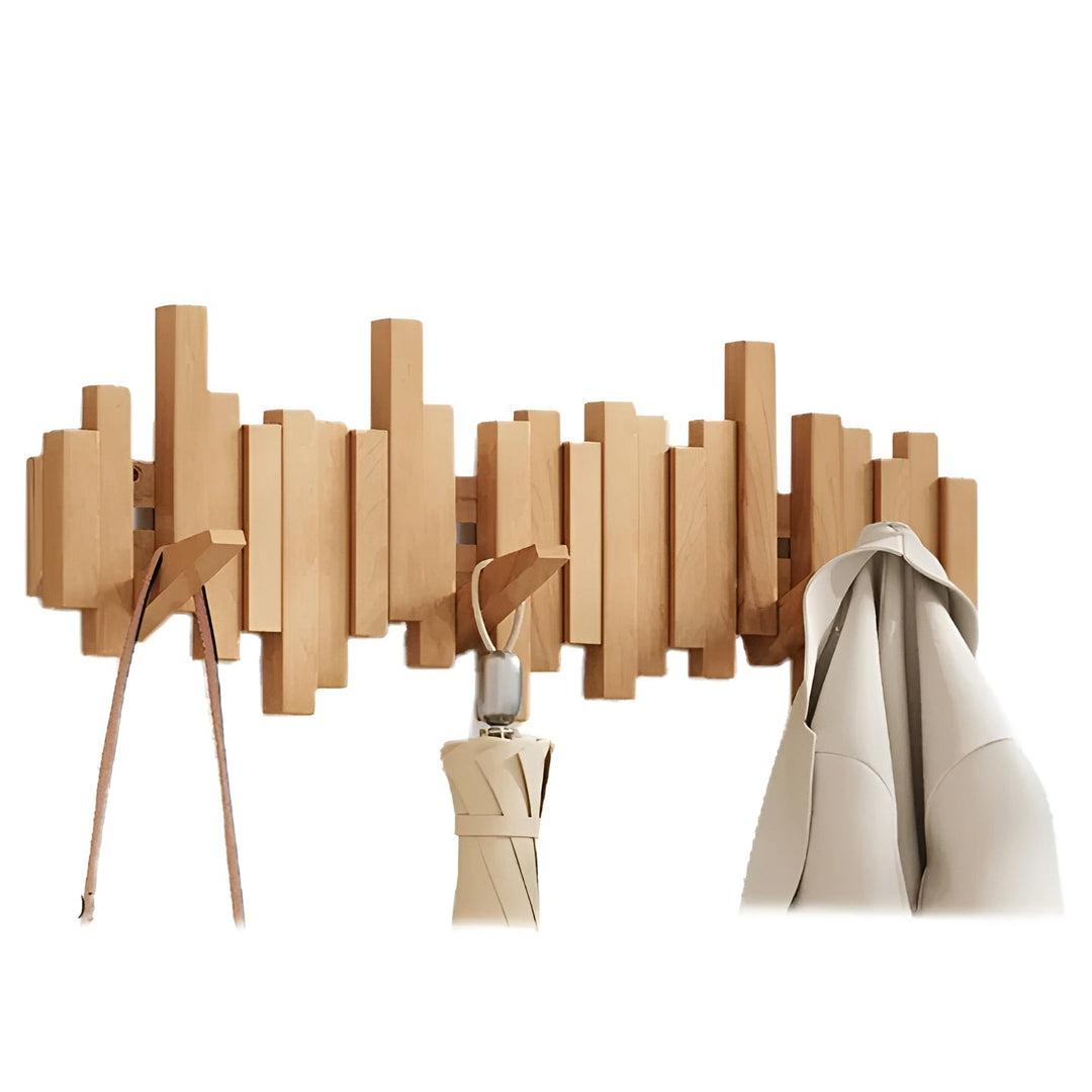 Stilig garderobe i tre – FlexiSkanto magnetiske kroker for bedre organisering | Ideell for soverommet