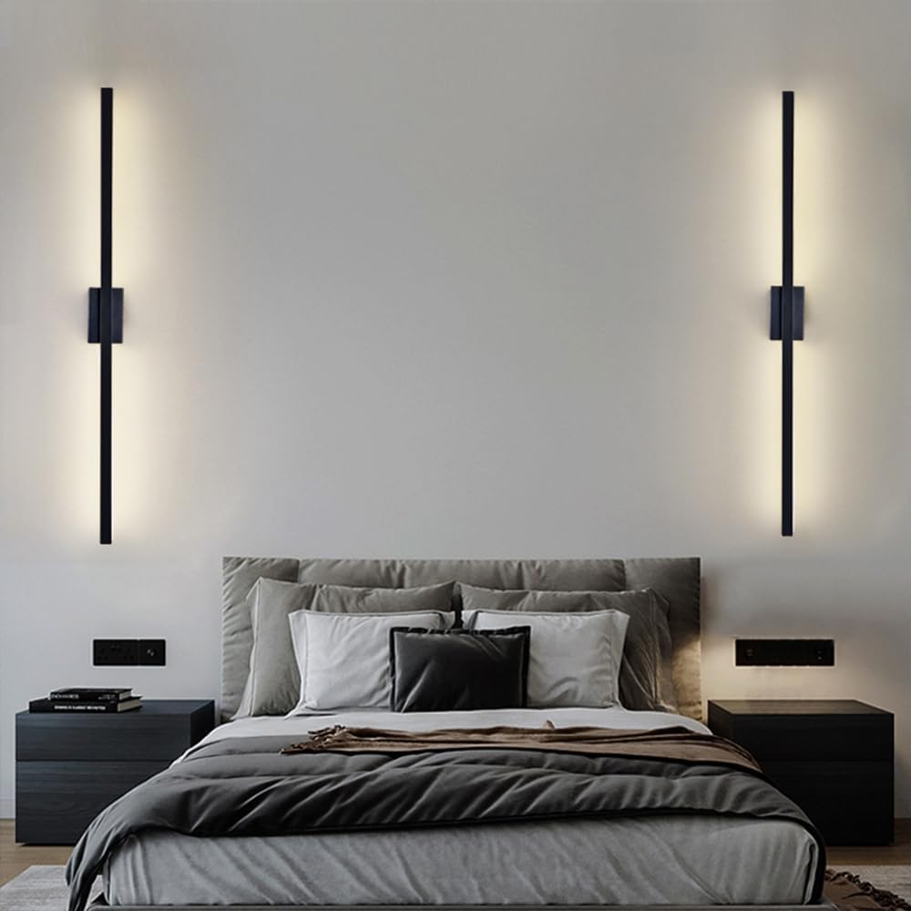 Skanto | Industriell Minimalistisk Lang LED Jern Vegglamper for Moderne Stueinnredning og Stilfull Belysning