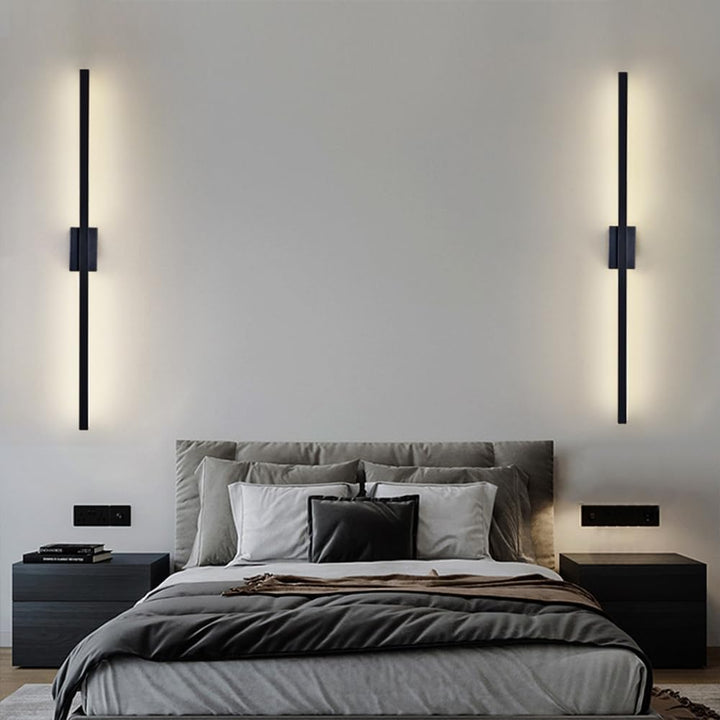 Skanto | Industriell Minimalistisk Lang LED Jern Vegglamper for Moderne Stueinnredning og Stilfull Belysning