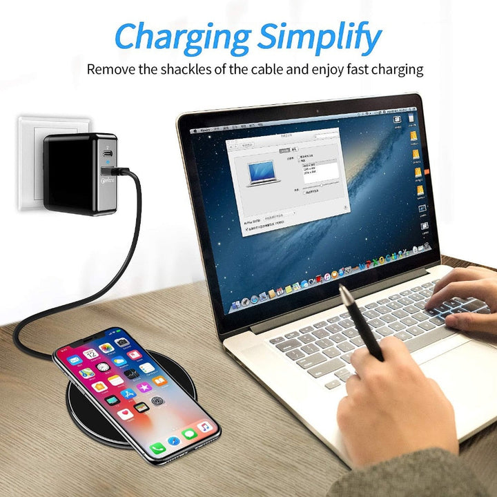 Skanto | 30W Rask Trådløs Ladestasjon | Premium USB-C MagSafe Lader for Apple iPhone, Samsung & Android