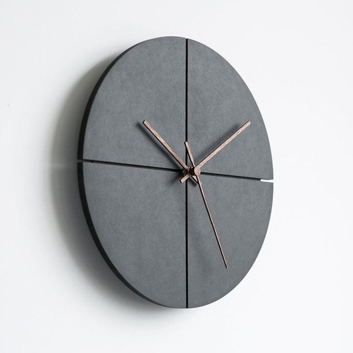 Minimalist veggklokke 28 cm - Moderne design i rund og firkantet for hjem og kontor | Skanto