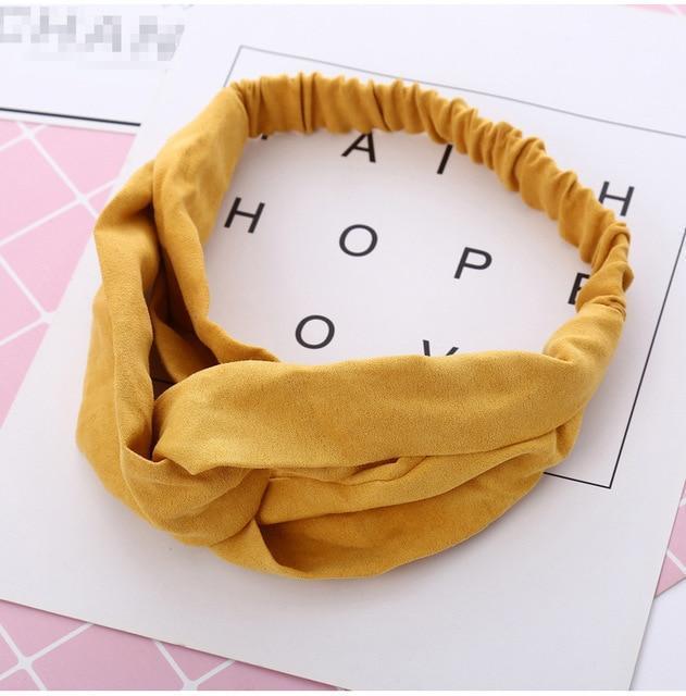 Skanto | Vintage Cross Knot Suede Hodebånd