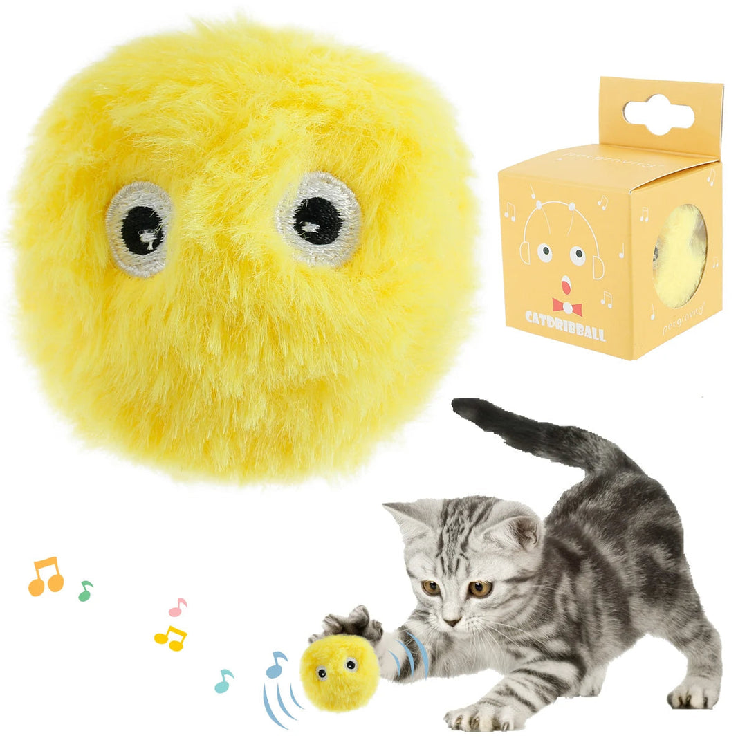 Interaktive katteplush-boller med dyrelyder Skanto