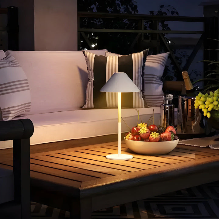 Skanto | Minimalistisk dimbar Touch bordlampe - vanntett og oppladbar lys Farge