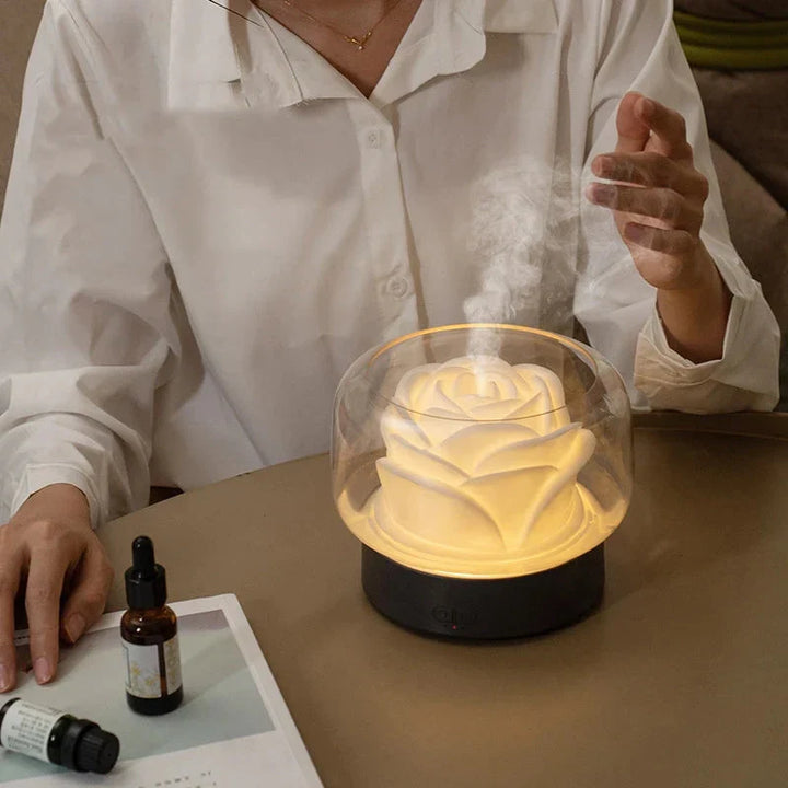 Skanto | Aromaterapi Luftfukter – Elegant Ultralyd Diffuser med LED & Eterisk Olje Funksjon