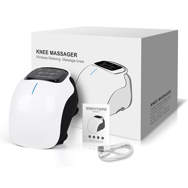 Skanto | WarmFit Kne Massager med Infrarød og Vibrasjon – Trådløs og Oppladbar