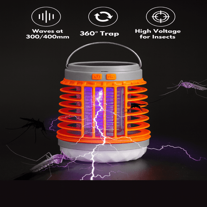 Skanto | ZAPPERLANTERN – 2-i-1 Sol Bug Zapper og Campinglanterne