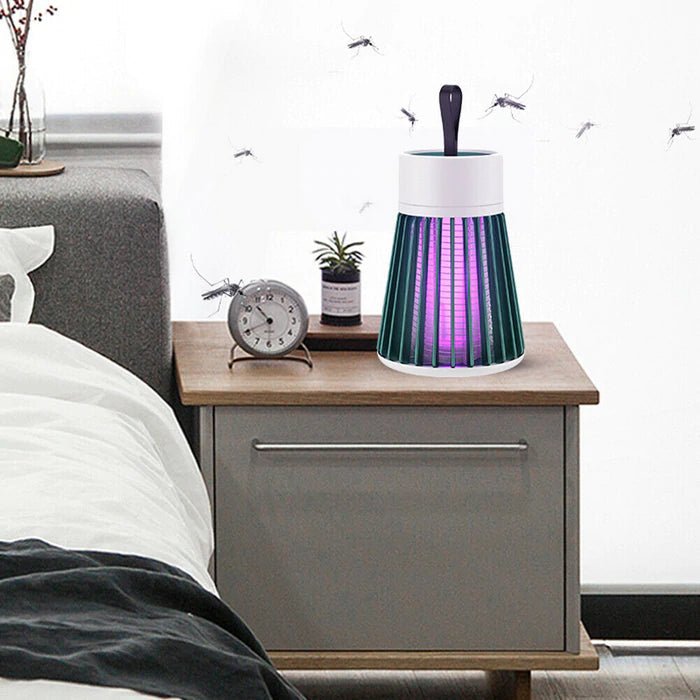Skanto | LumiGuard Bærbar Myggdreperlampe | Still UV insektsfelle for innendørs og utendørs beskyttelse