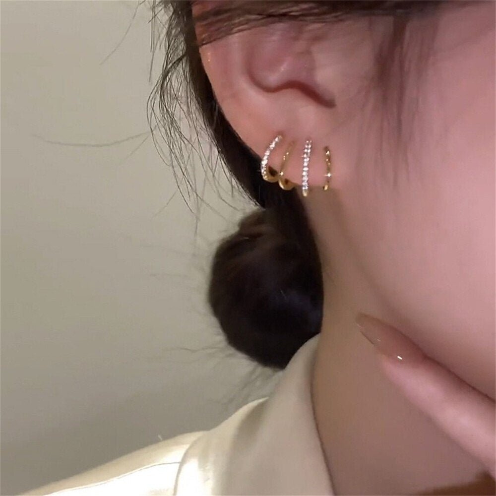 Skanto | Zircon Krystall Geometriske Øredobber