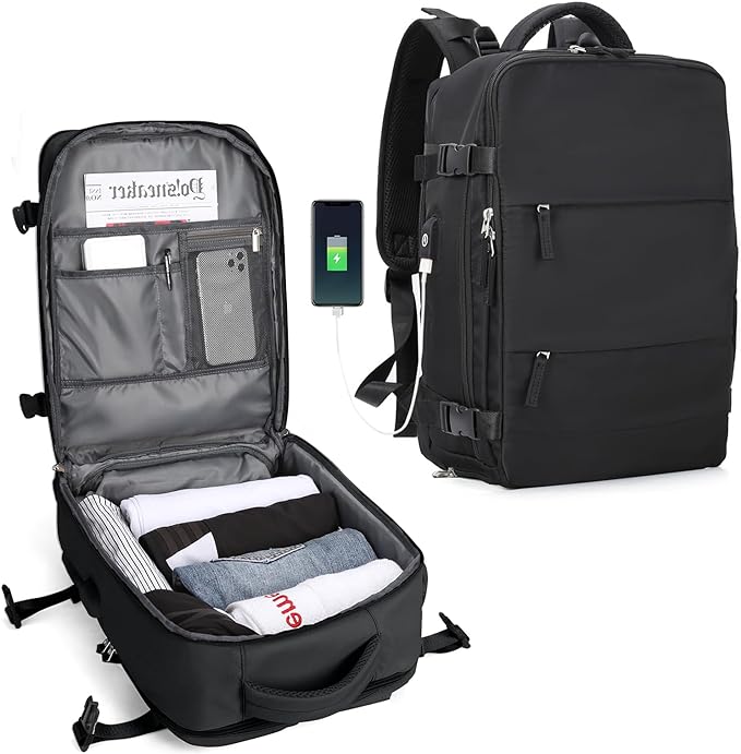 Skanto | Holdbar Ryggsekk for Turer med USB Lading Port